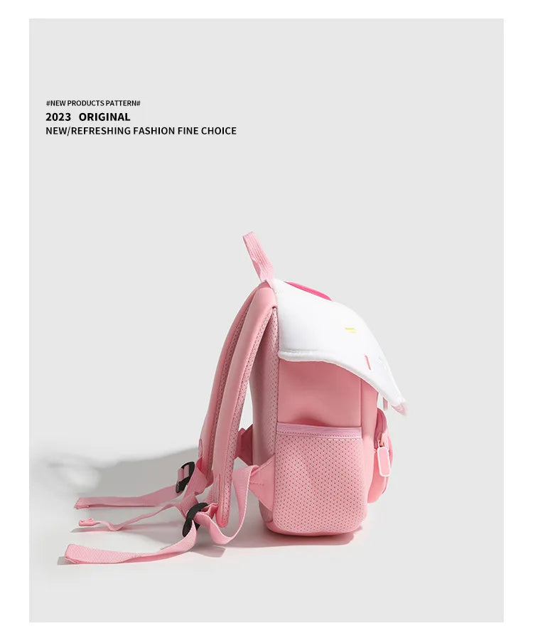 2024 New Korean Version Ice cream Shape Children's Backpack Kindergarten Schoolbag 3-5 Years Old Boys Girls Cute Children