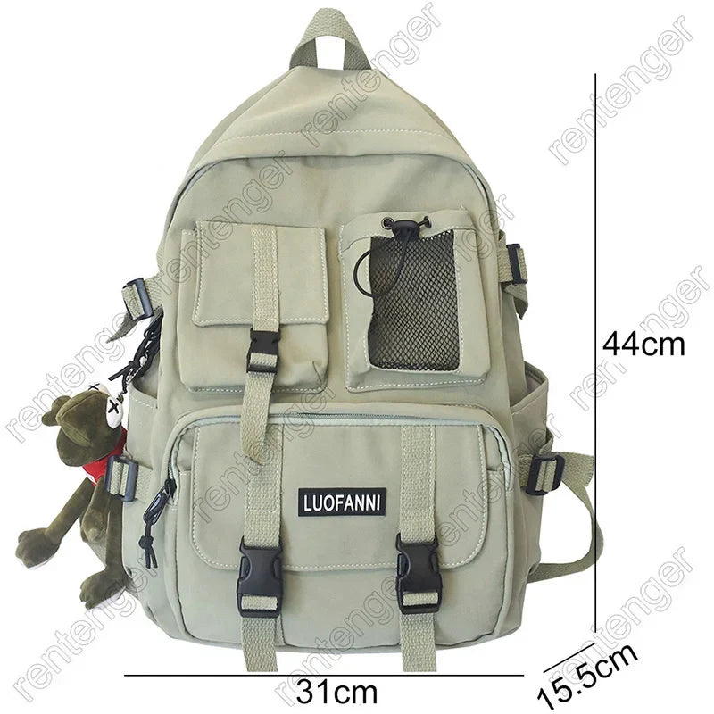 Multifunctional Teenager Laptop Backpack Women Cool Canvas School Bag High Quality Student Backpacks Boy Girl Fashion