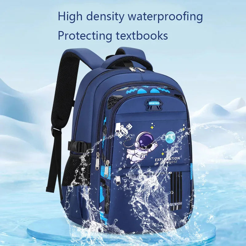 Kids Backpack Children School Bags for Boys Astronaut School Backpack Waterproof Primary Book Bag Mochila Infantil - Baby's