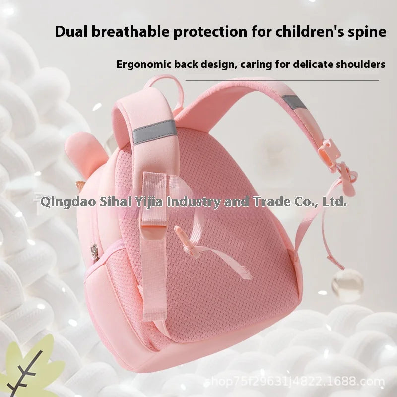 2025 New Arrival Cute Bear & Bunny Kids Backpack - Lightweight School Bag for Preschool Boys Girls, Adorable Toddler Travel