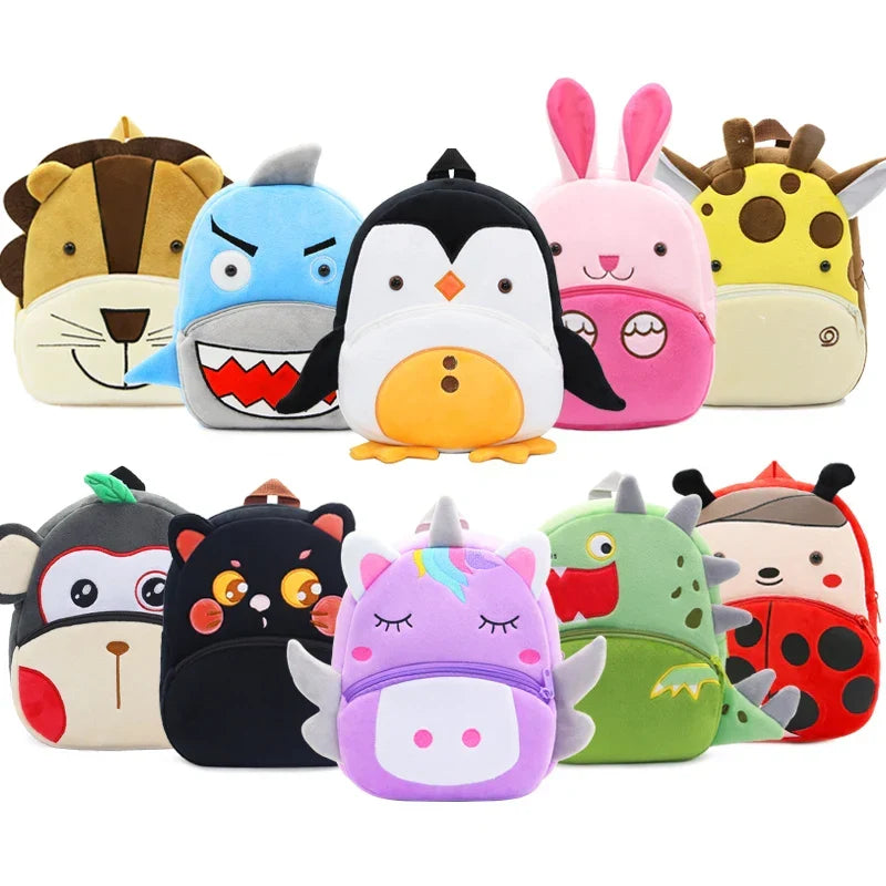 Cute Animals Cartoon Plush Children Backpacks Schoolbag Girls Boys casual Baby Bags - Baby's World
