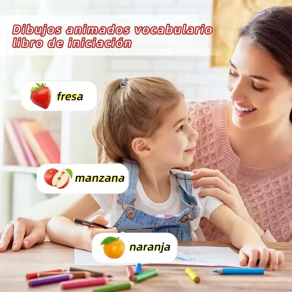 Set of 10 Spanish Baby Flip Books Visual Learning Tools for Children's Gifts Enhance Cognitive Skills
