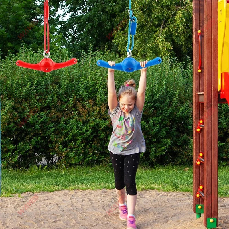 Kids Twister Swing 360° Spin Handle Swing Adjustable Playground Backyard Ninja Slackline Training Accessories Swing Attachment