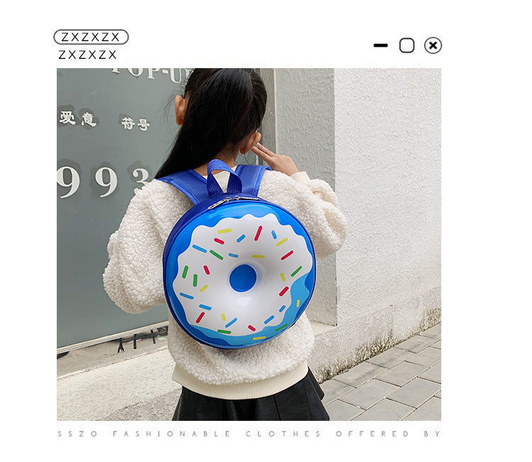 Cartoon Kids Backpack Cute Donut Eggshell Bag Fun Kindergarten Kids Backpack Boys Girls Backpack - Baby's World (view 11)