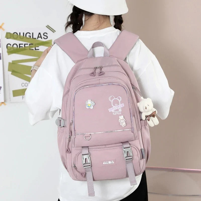 Children School Bags For Girls Large Schoolbag Kawaii Primary School Backpack Kids Book Bag Waterproof Laptop Travel