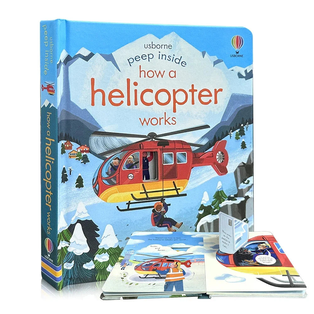 Usborne Peep Inside How Works Series Scientific Knowledge Learning Picture Book in English Daily Bedtime Reading Book