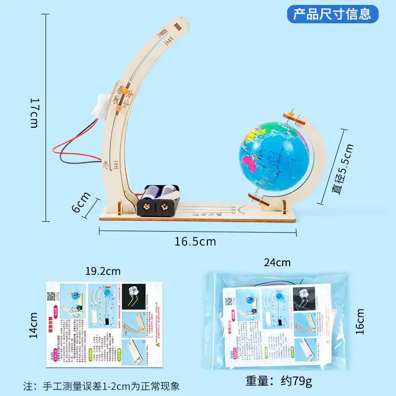 Kids DIY Science Toys Educational Scientific Experiment Kit Model Physics STEM Projects Puzzle Games School Lab Supply Gifts