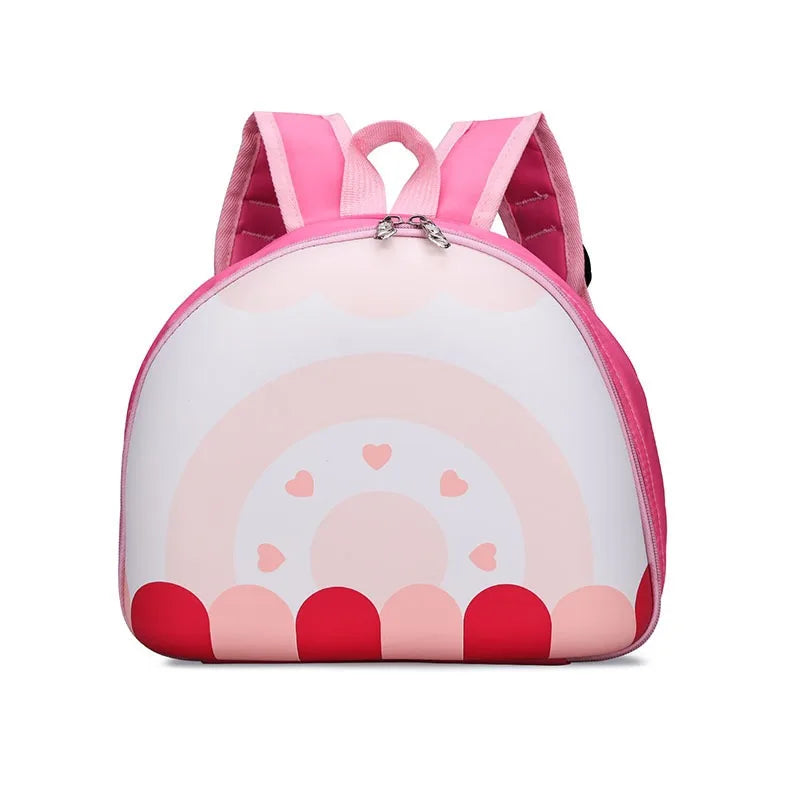 Children Backpack Kindergarten - Children's Backpack Kindergarten Small Backpack Children's Rainbow Cake Image Large Opening