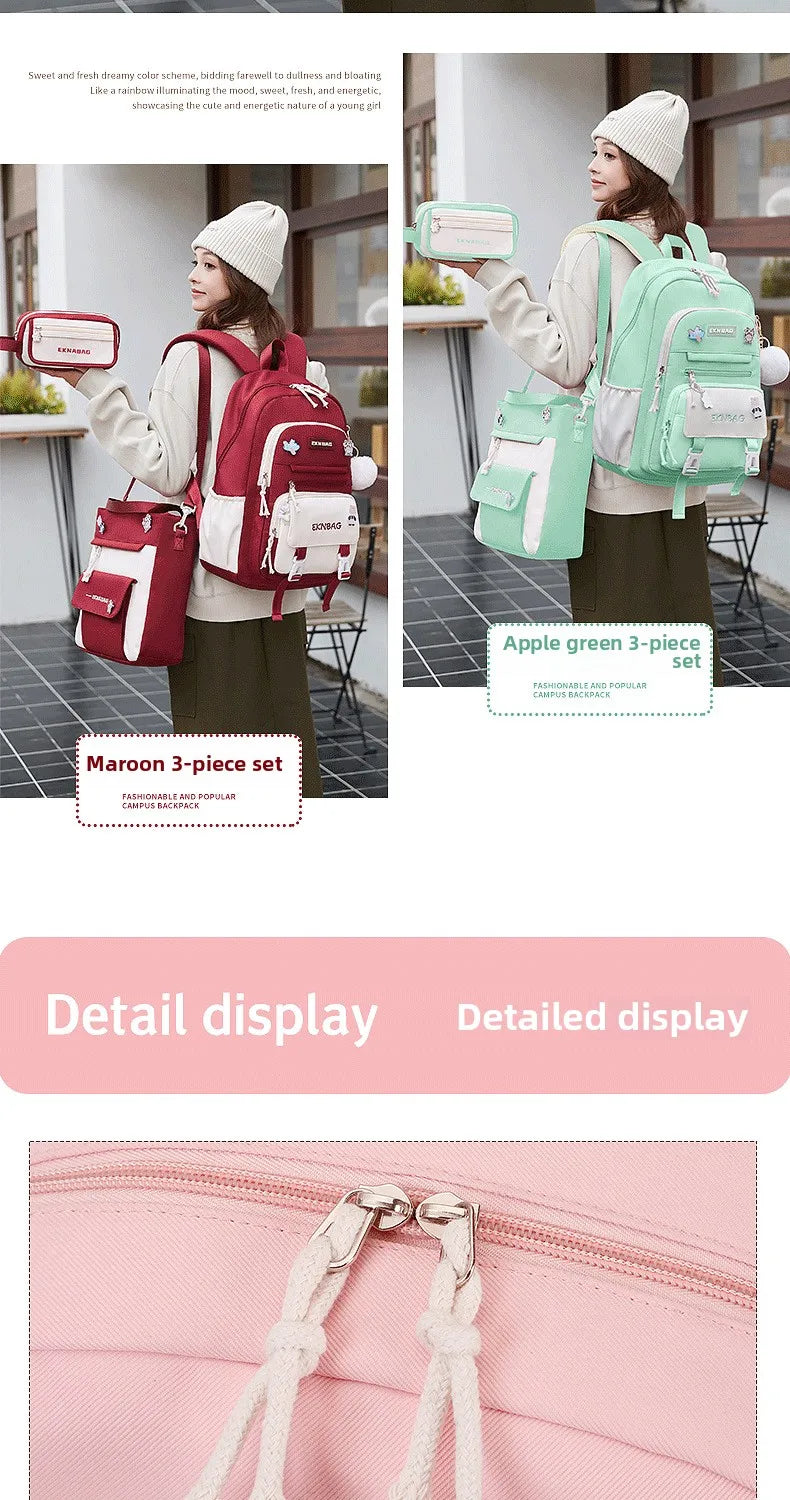 Child Girl Backpacks Primary Junior High School Bags for Girls Children Kids Bookbag Backpack New 2025 Back to School Girl