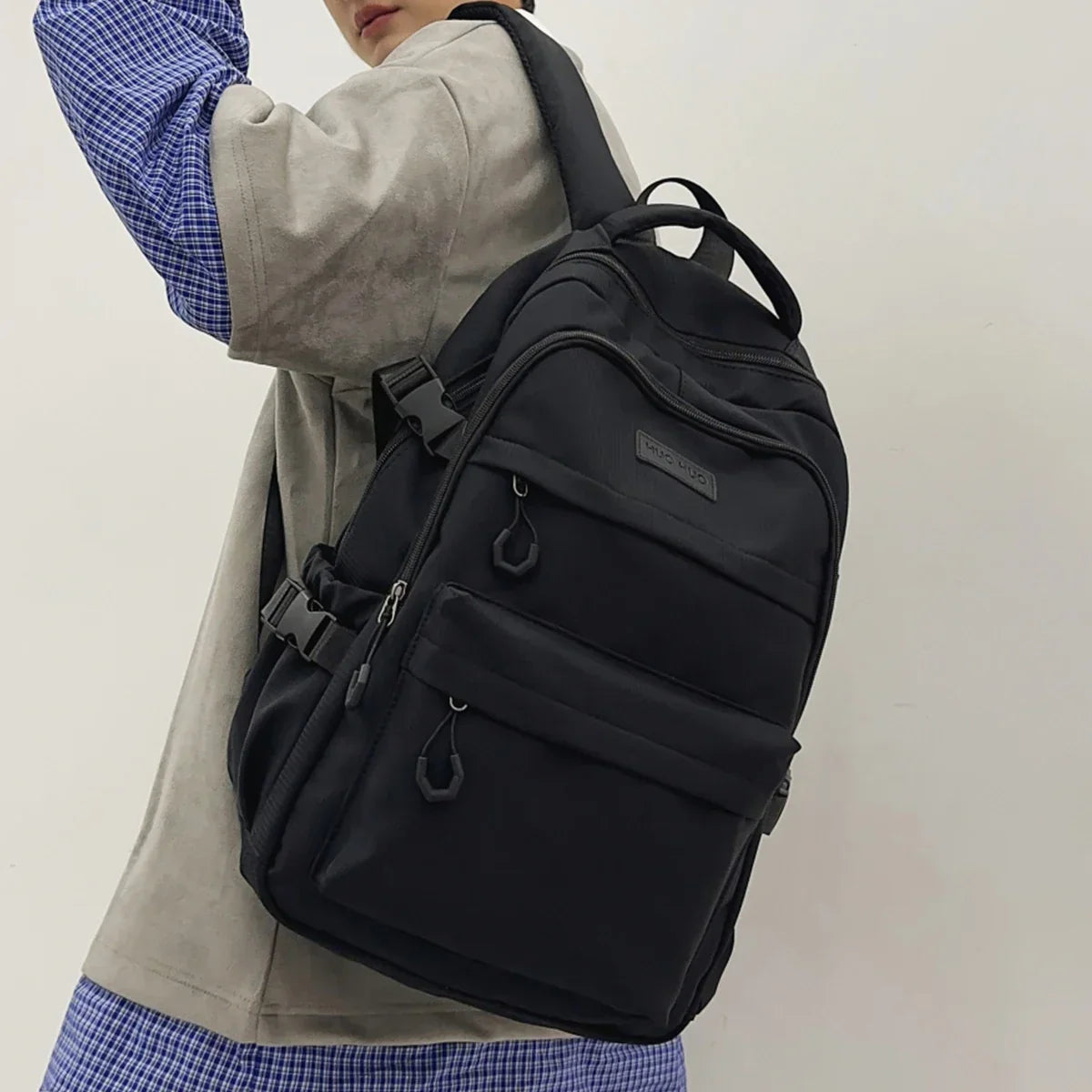 Schoolbag Unisex New Japanese Simple High School Student Junior High School Student Large-Capacity Backpack - Baby's World