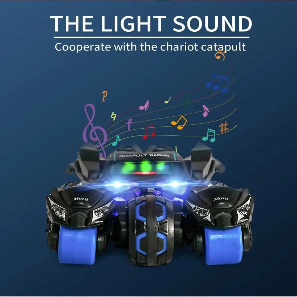 1:32 Motorcycle Ejector Car Model Diecast Model Alloy Kids Pull Back Car Toys Sound Light Inertia Simulation Motorcycle Toy