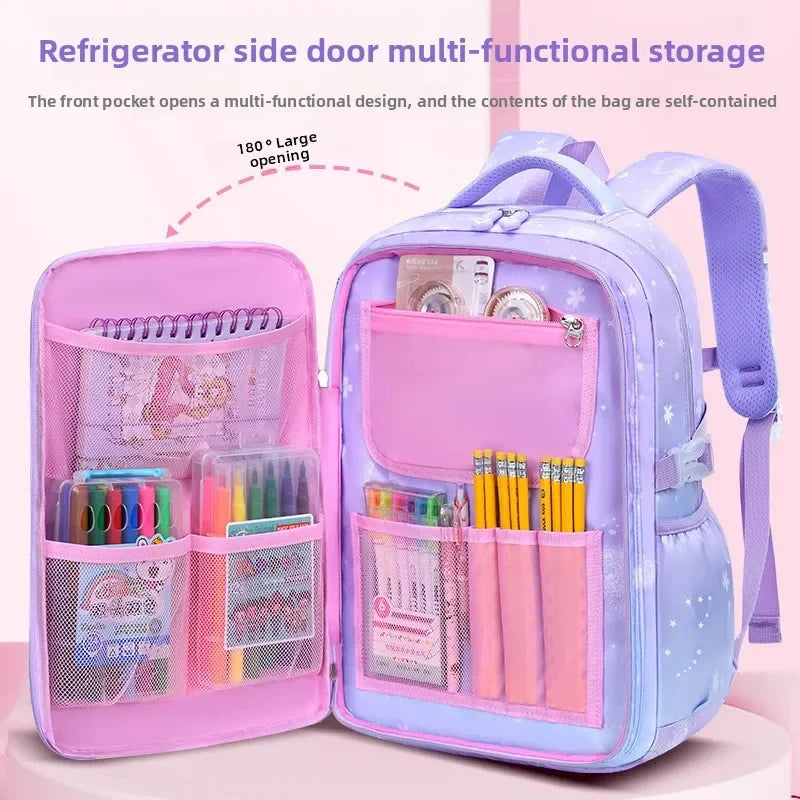 2025 Primary School - 2025- Primary School Girls' Schoolbag Kawaii Lightweight Children's Bag Waterproof Bags Colorful