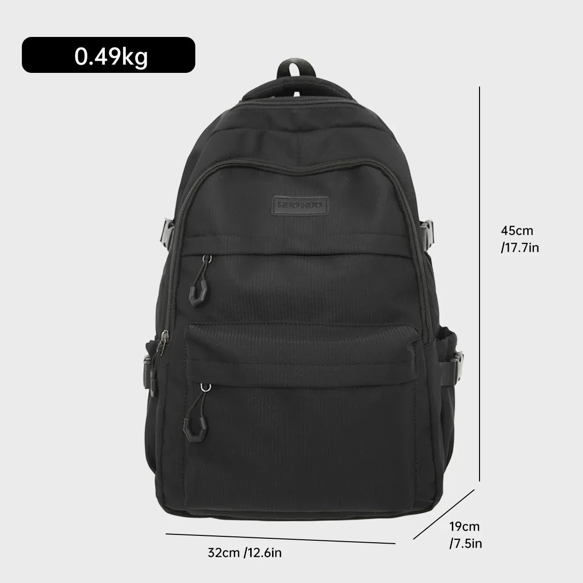 Schoolbag Unisex New Japanese Simple High School Student Junior High School Student Large-Capacity Backpack - Baby's World