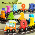 Wooden Magnetic Number Train Set – Montessori Learning Toy for Toddlers