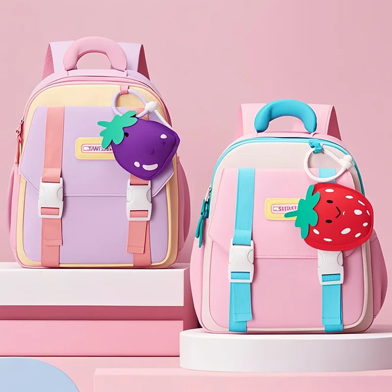 New Nylon Children's Wear resistant Ultra Light Backpack Fruit 3D - 2025 - Baby's World (view 2)