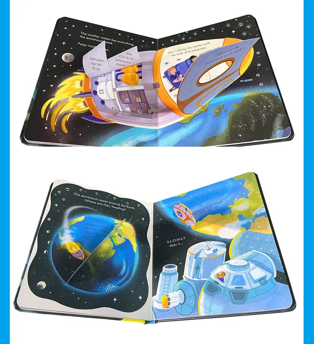 Usborne Peep Inside How Works Series Scientific Knowledge Learning Picture Book in English Daily Bedtime Reading Book