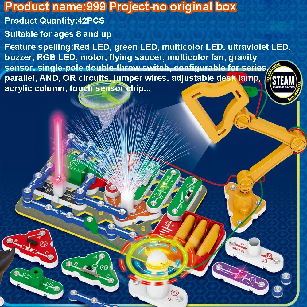 2025 Science Experiments Kits Circuits Electronic For Kids Physical Circuito Electrico niños For Children STEM Toys Science Kits