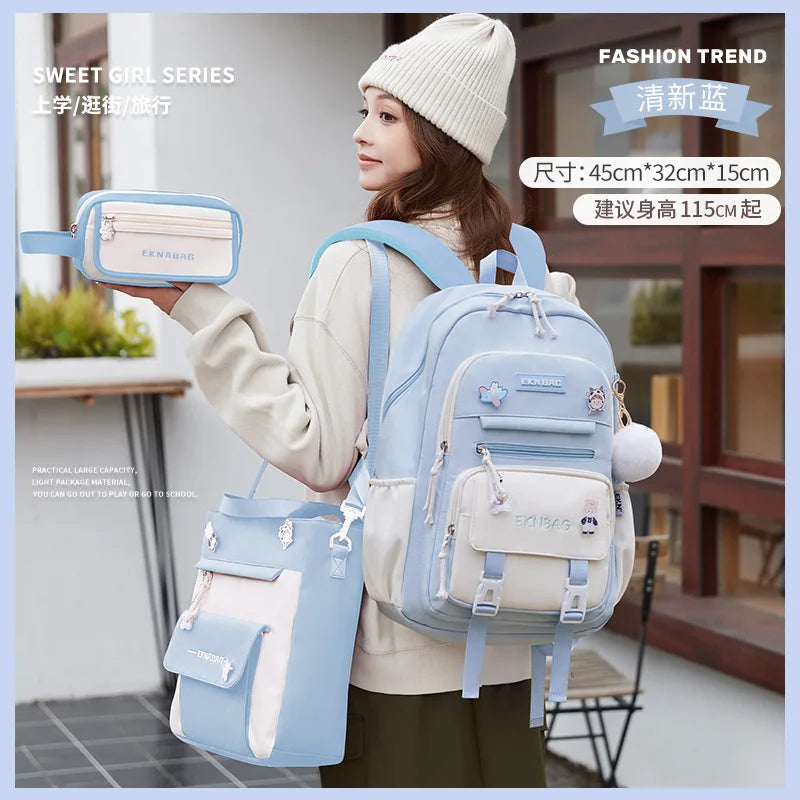Child Girl Backpacks Primary Junior High | Baby's World Bangladesh
