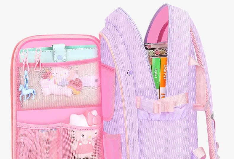 Cute Student Backpack 3pcs/set Primary Schoolbag Rabbits and quicksand Kawaii Student Backpack Teenage Girls Handbag