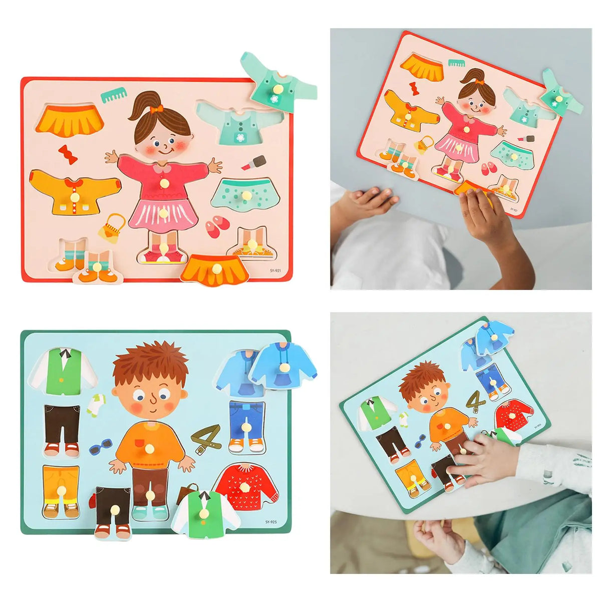 Dress Up Toy Learning Activities Puzzle for Preschool Birthday Gift