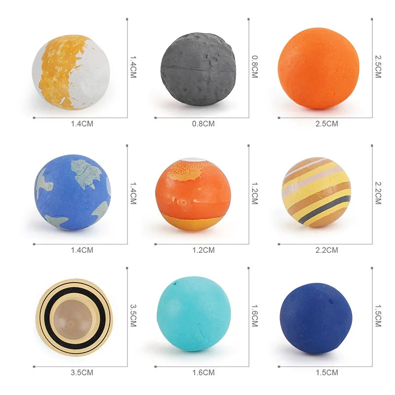 Planet Education Ball Enlightenment Toys Planet Solar System Mini Model Toys Space Toys Children Montessori Teaching Aids