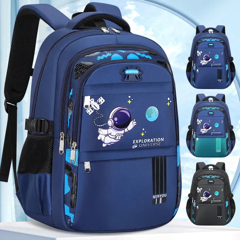 Kids Backpack Children School Bags for Boys Astronaut School Backpack Waterproof Primary Book Bag Mochila Infantil - Baby's