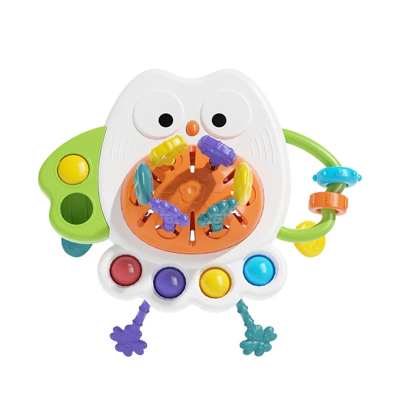 Montessori Sensory Development Baby Toys owl Pull String Finger Grasp Training Early Learning Education Toys For 10 Months+ Baby