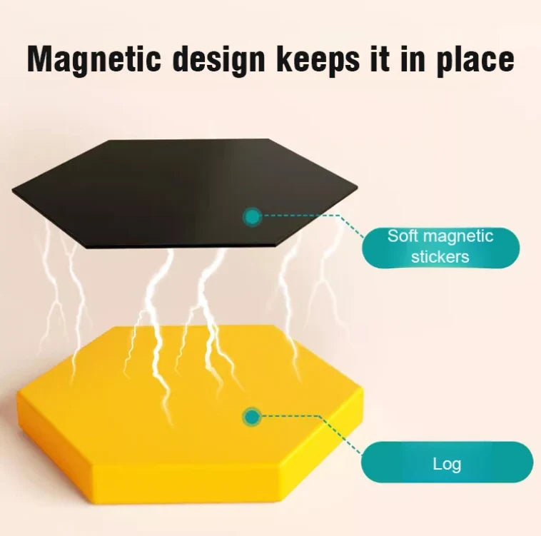 Magnetic Building Blocks Wooden Geometric Puzzle Exercise for Brain Intelligence Development Geometric Thinking Training for 2-8