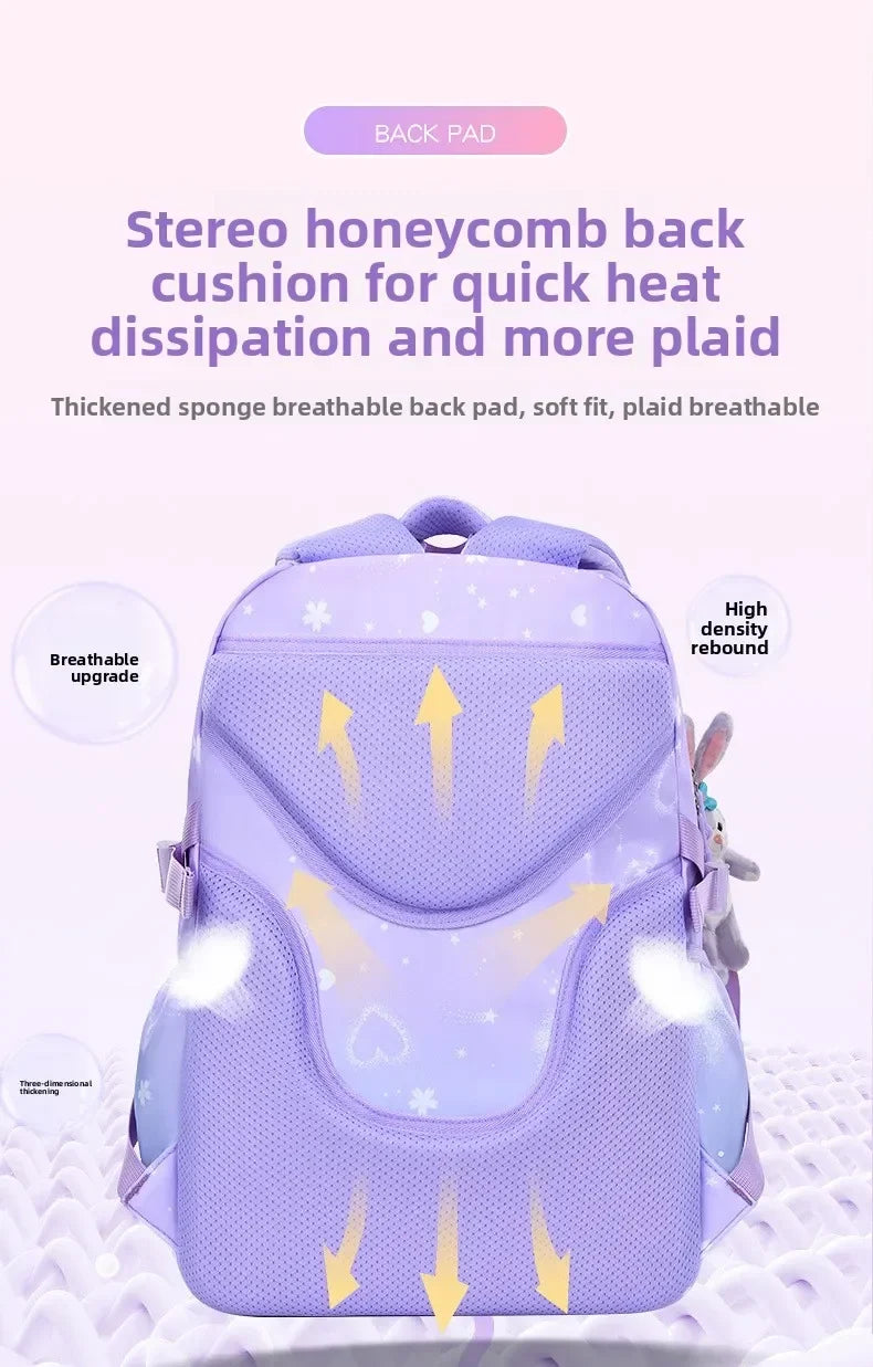 2025 Primary School - 2025- Primary School Girls' Schoolbag Kawaii Lightweight Children's Bag Waterproof Bags Colorful