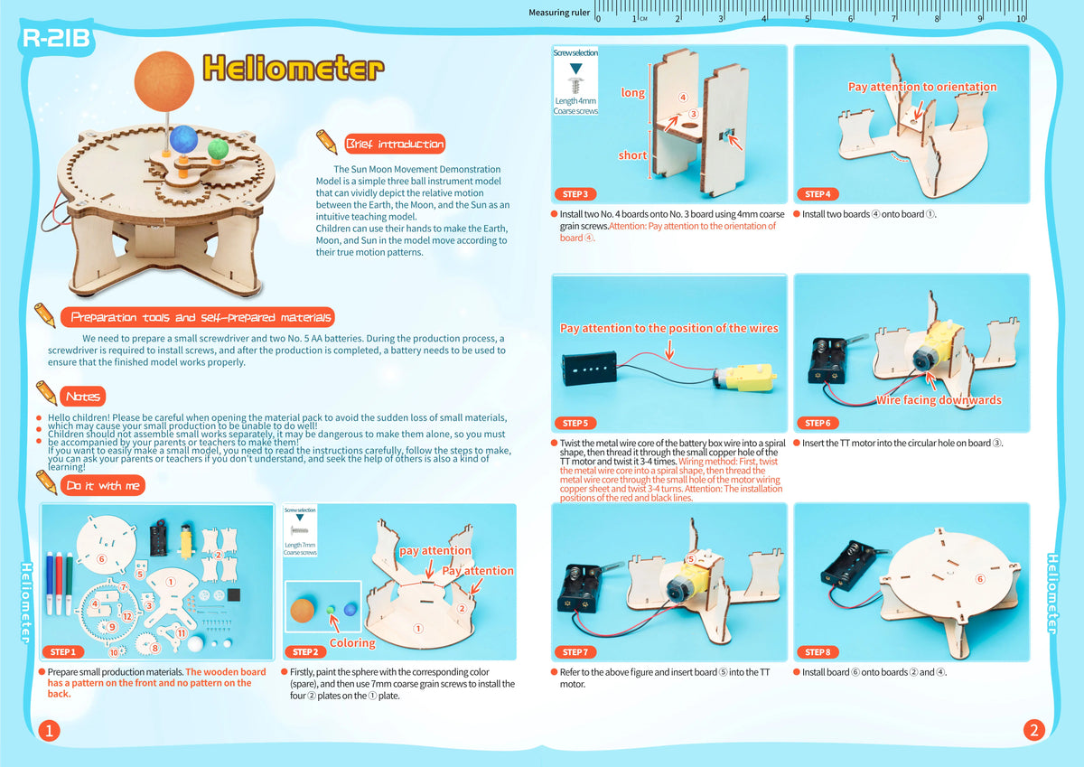 DIY Handmade Small Production Technology Physical Model Science Toys Experiment Educational Toy Project for School Kids
