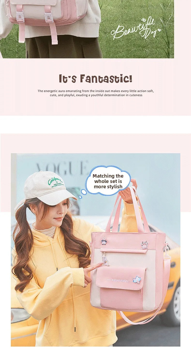 Child Girl Backpacks Primary Junior High School Bags for Girls Children Kids Bookbag Backpack New 2025 Back to School Girl