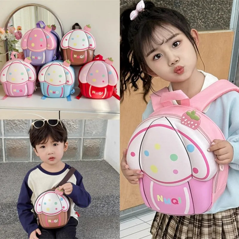 1pcs New Cute Cartoon Niche Design for Men and Women 2025 Backpack Lightweight Kindergarten Schoolbag for Women - Baby's