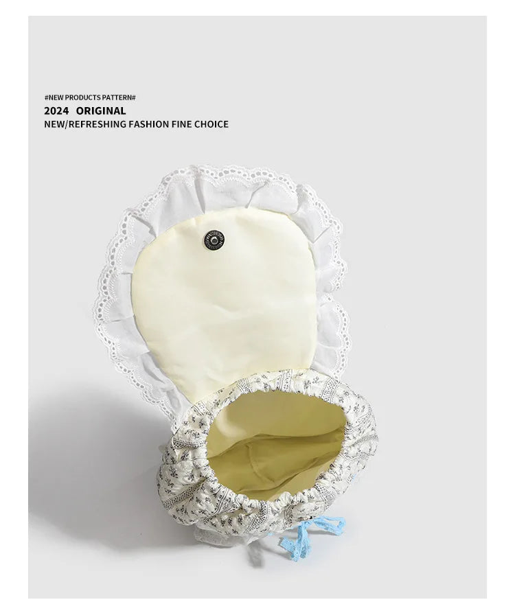Student Schoolbag Korean - Student's Schoolbag Korean Version Kawaii Fashion Bag Lace Bow Backpack Cloth Bag Sweet Style
