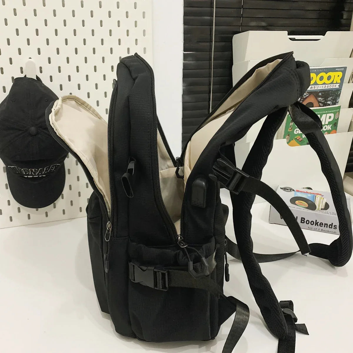 Schoolbag Unisex New Japanese Simple High School Student Junior High School Student Large-Capacity Backpack - Baby's World