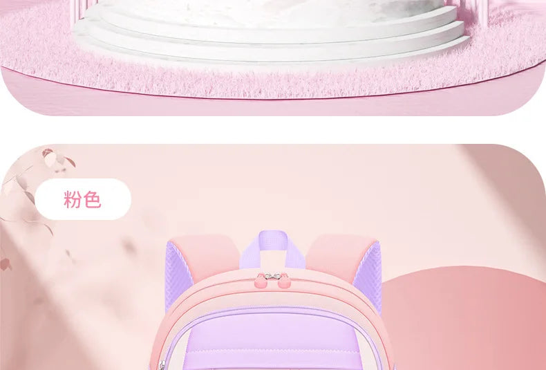 Cute Student Backpack 3pcs/set Primary Schoolbag Rabbits and quicksand Kawaii Student Backpack Teenage Girls Handbag