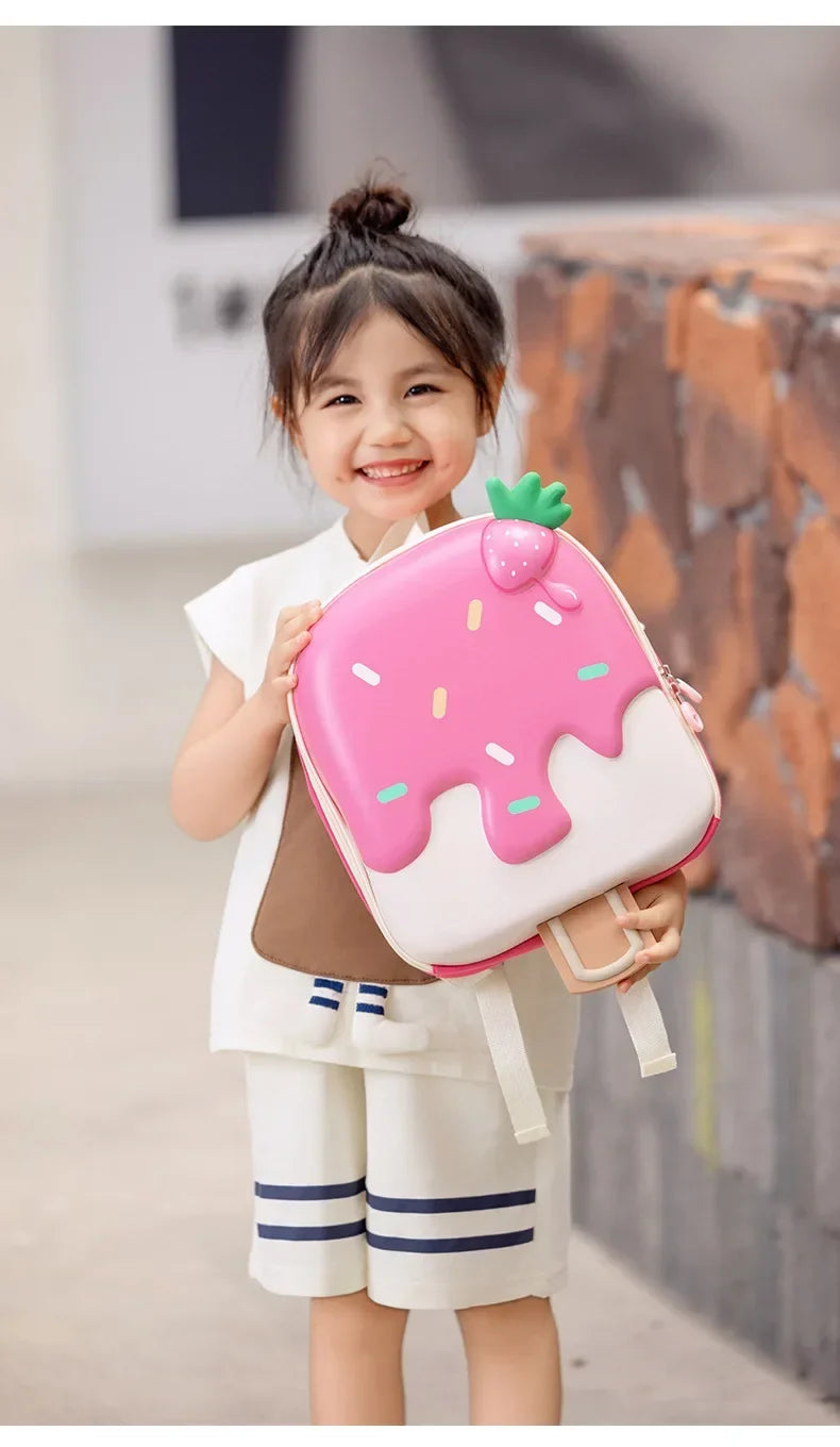Candy Land Children's Backpack Cute Nursery School Bag Boys Girls Fun Ice Cream Design Double Shoulder Bag Childhood Flavor