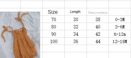 Baby Clothing Summer Newborn Infant Baby Girl Solid Color Sleeveless Romper Jumpsuit Outfit Clothes Cotton Adjustable