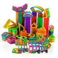 Magnet Building Tiles Magnetic Blocks Construction Set DIY Montessori Educational Toy Gifts for Preschool Boys Girls Toddlers