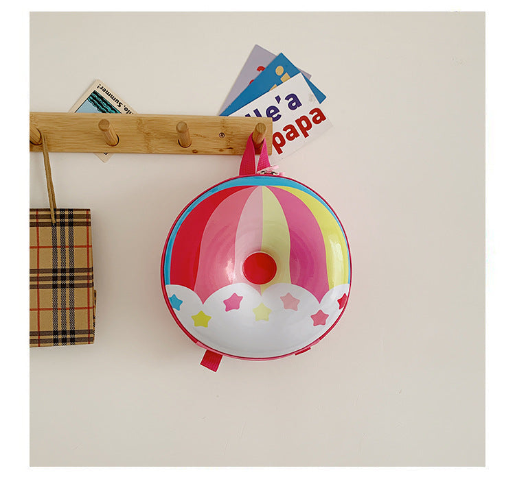 Cartoon Kids Backpack Cute Donut Eggshell | Baby's World Bangladesh