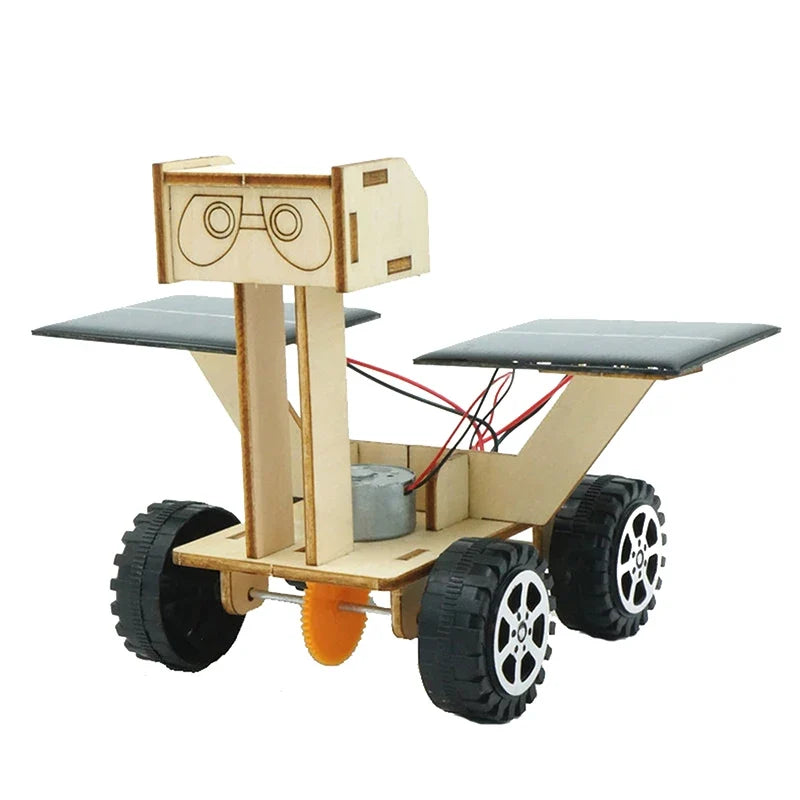 Solar powered lunar rover for children, DIY manual assembly of physical models, children's puzzle training technology toys