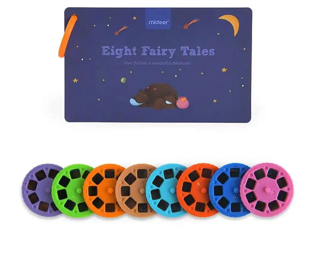 Children's Storybook Torch Projector Kaleidoscope Sky Handrail Galaxy Night Light Up Cartoon Baby Toy For Kids Educational Toys