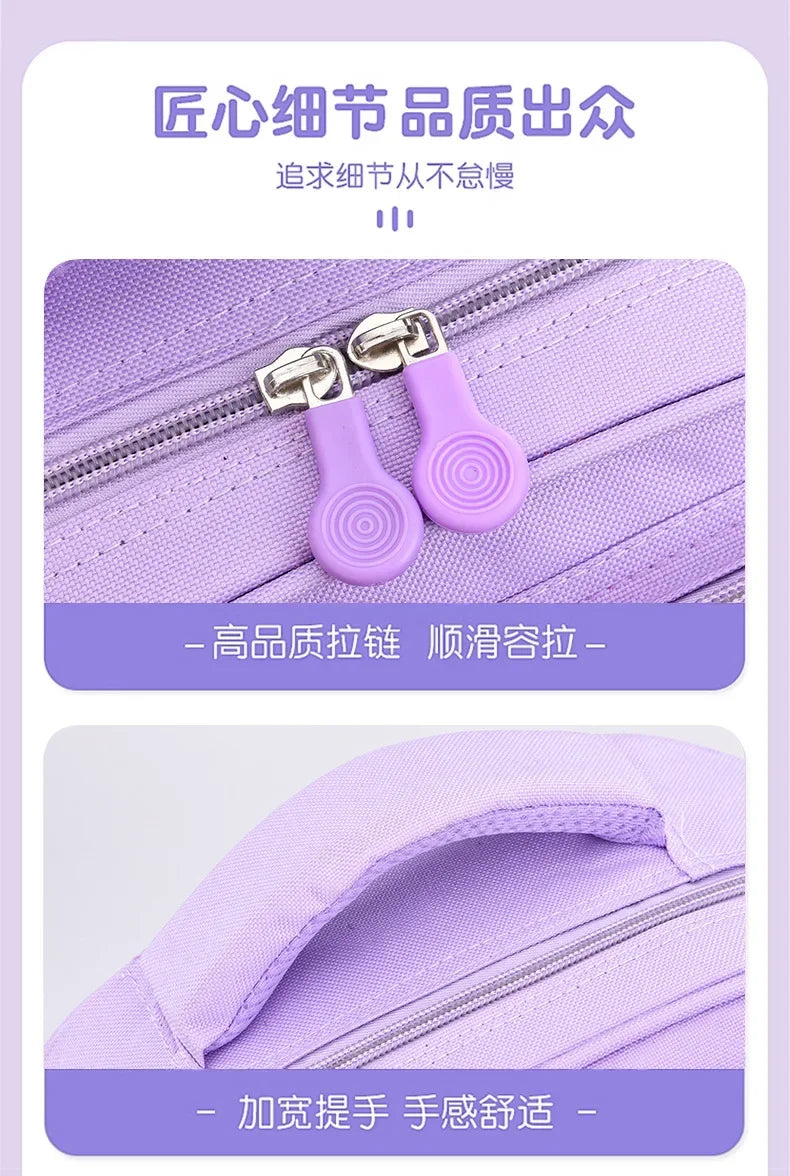 Pupil Schoolbag Backpack Lightweight Student Large Capacity Children's Cartoon Bags Cinnamoroll Sanrio Kuromi My Melody