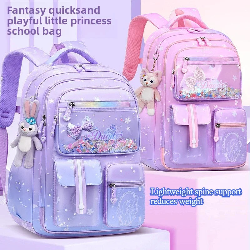 2025 Primary School - 2025- Primary School Girls' Schoolbag Kawaii Lightweight Children's Bag Waterproof Bags Colorful