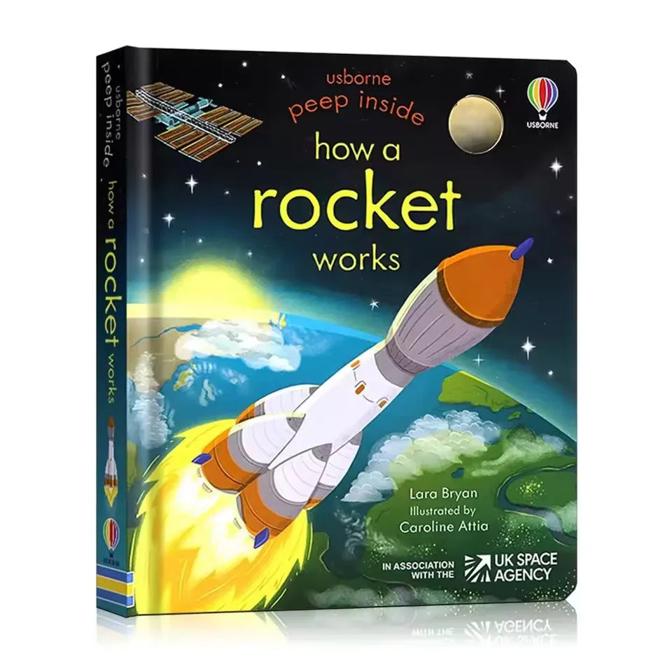 Usborne Peep Inside How Works Series Scientific Knowledge Learning Picture Book in English Daily Bedtime Reading Book