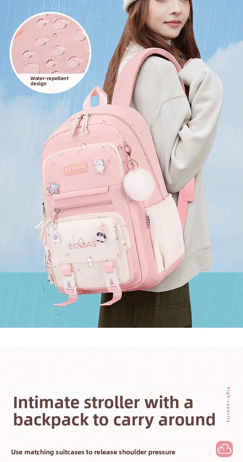 Child Girl Backpacks Primary Junior High School Bags for Girls Children Kids Bookbag Backpack New 2025 Back to School Girl