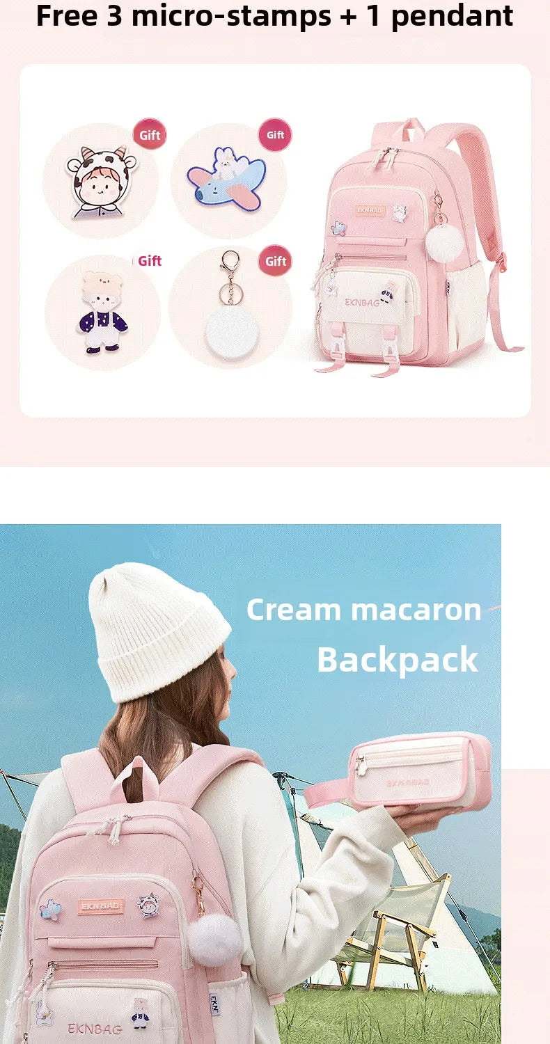 Child Girl Backpacks Primary Junior High School Bags for Girls Children Kids Bookbag Backpack New 2025 Back to School Girl