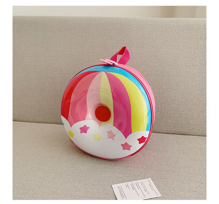 Cartoon Kids Backpack Cute Donut Eggshell | Baby's World Bangladesh