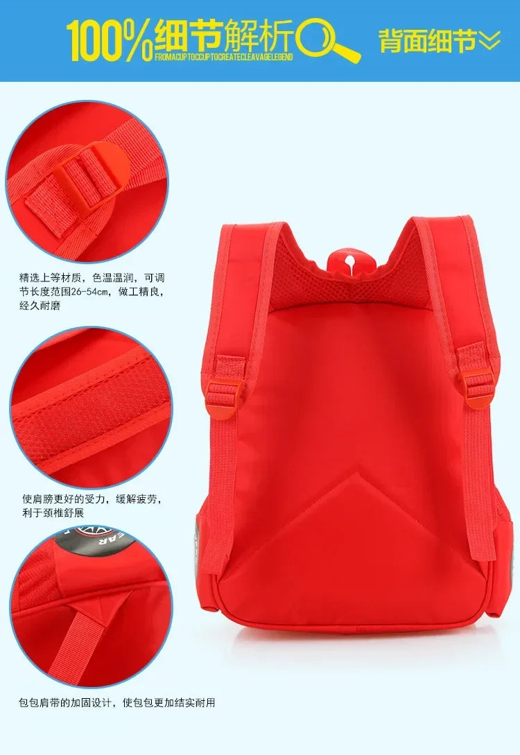 Cartoon Disney Cars 95 Series Kindergarten Safety Schoolbag 3D Car Shape Large Capacity Backpack Boys And Girls Surprise