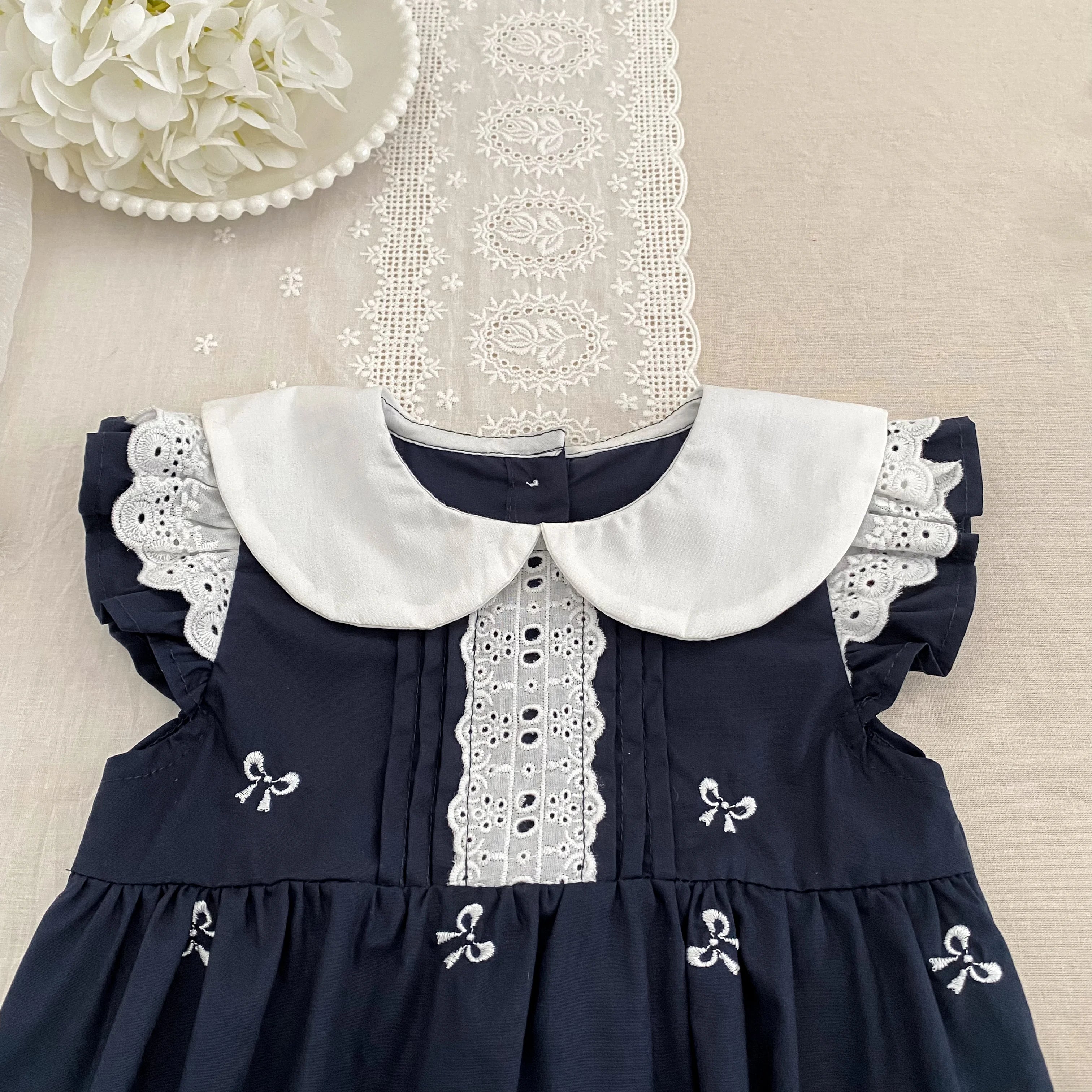 2026 New Summer Newborn 0-24M Infant Baby Girl Romper Baby Girl Clothing Flutter Sleeved Cotton Print Baby Girl Rompers
