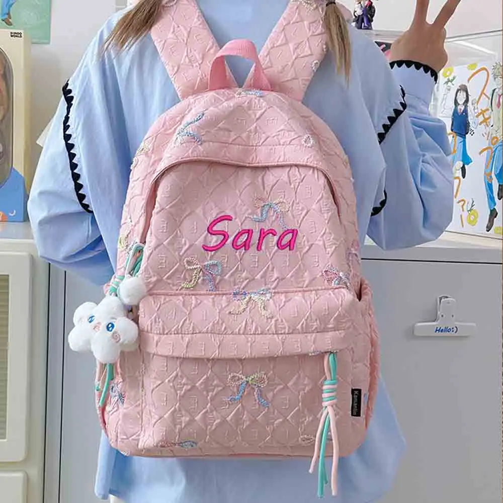 New Cute Western-style Children's Backpack, Cartoon Dolphin Kindergarten Snack Bag, Personalized Embroidery Unique Holiday